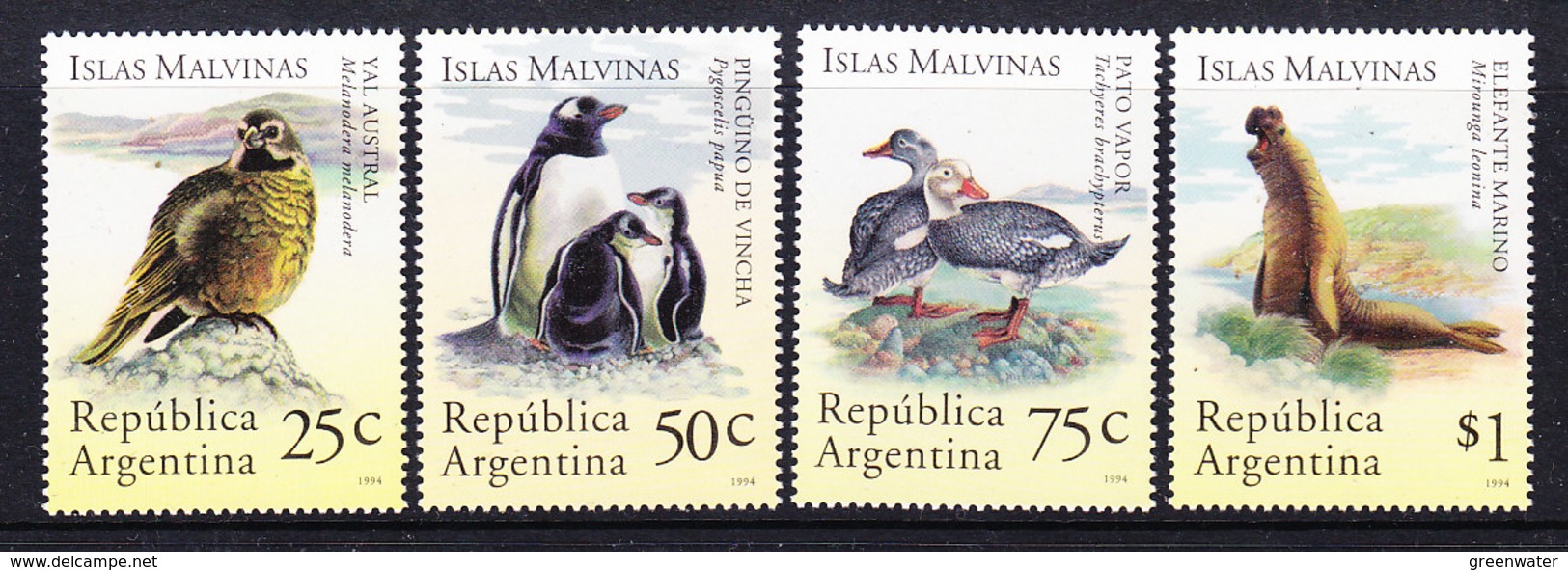 Argentina 1994 Islas Malvinas / Falkland Islands Fauna 4v ** Mnh (35814) - Nuevos