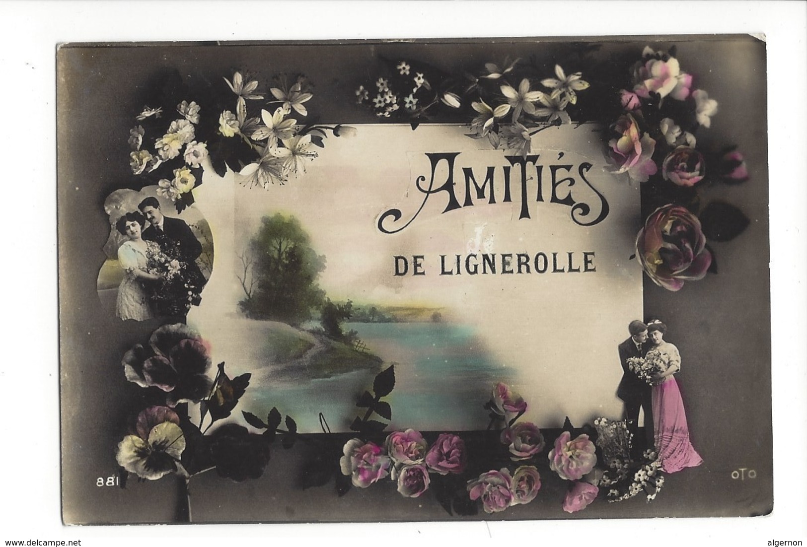 16893 - Amitiés De Lignerolle Couples Et Fleurs - Lignerolle