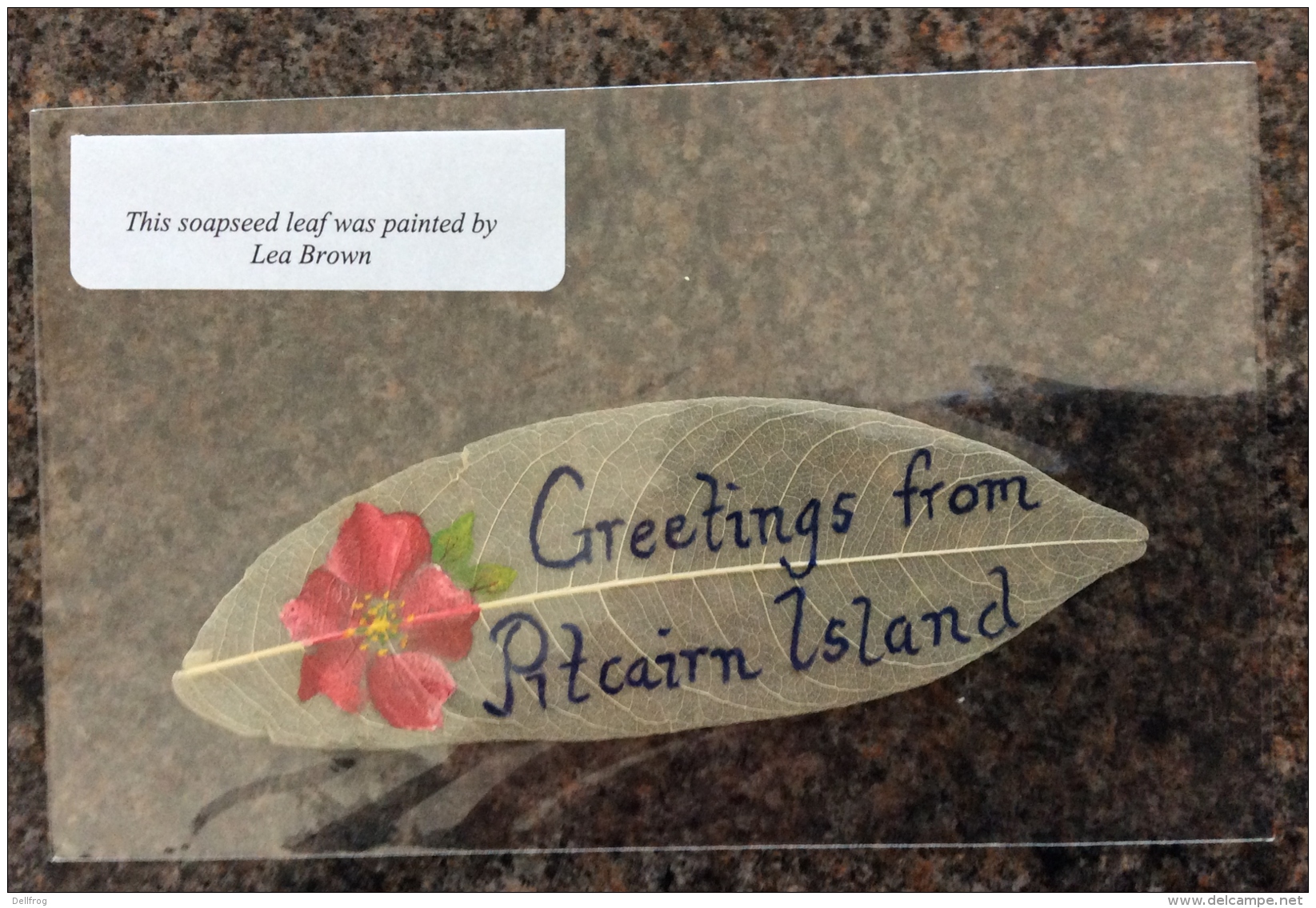 PITCAIRN ISLANDS 2009  Hand Painted Soapseed Leaf  From Pitcairns Philatelic Bureau - Pitcairn Islands