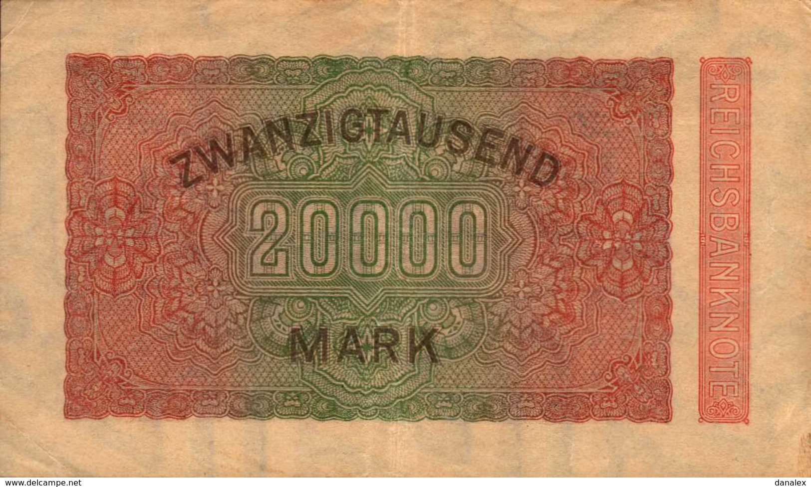 ALLEMAGNE WEIMAR 20000 MARK Du 20-2-1923  Pick 85 - 20000 Mark