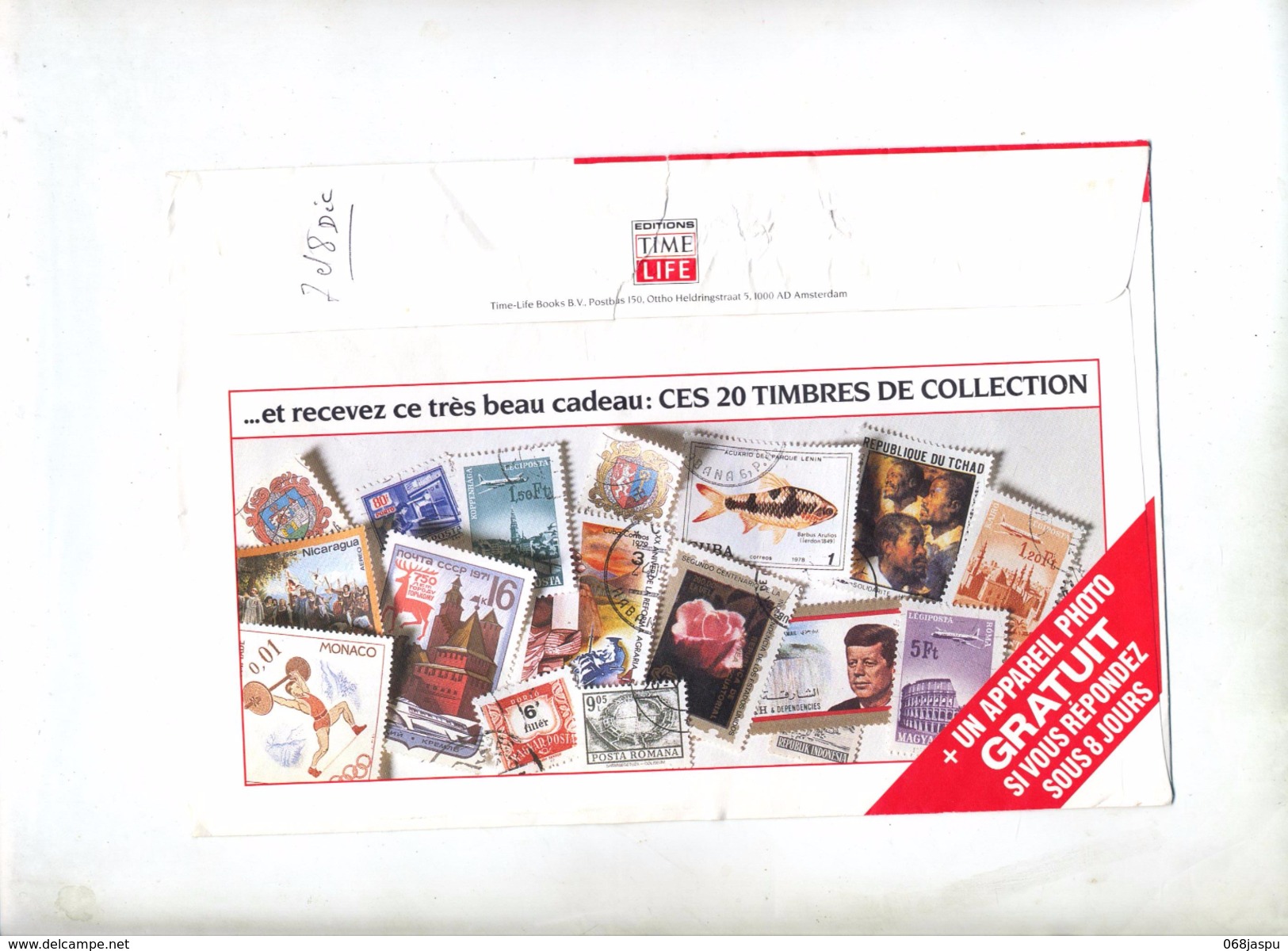 Lettre Cachet Pttpost Sur Palais  Time Life Japon Au Dos Timbre Et Appareil Photo - Franking Machines (EMA)