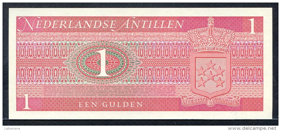 443-Antilles Néerlandaises Billet De 1 Gulden 1970 E012 Neuf - Antilles Néerlandaises (...-1986)