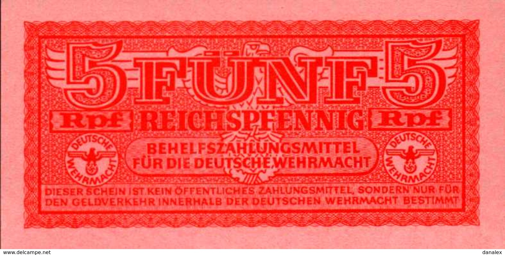 ALLEMAGNE  5 REICHPFENNIG Du 1942nd  Pick 35??? UNC/NEUF - Other & Unclassified