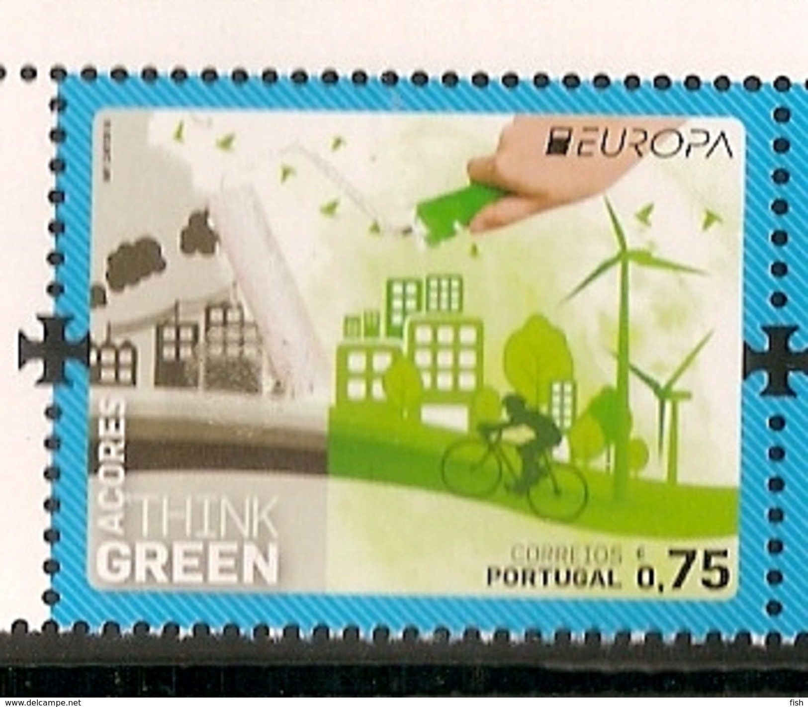 Portugal ** & CEPT Europa, Açores, Think Green 2016 (3) - Unused Stamps