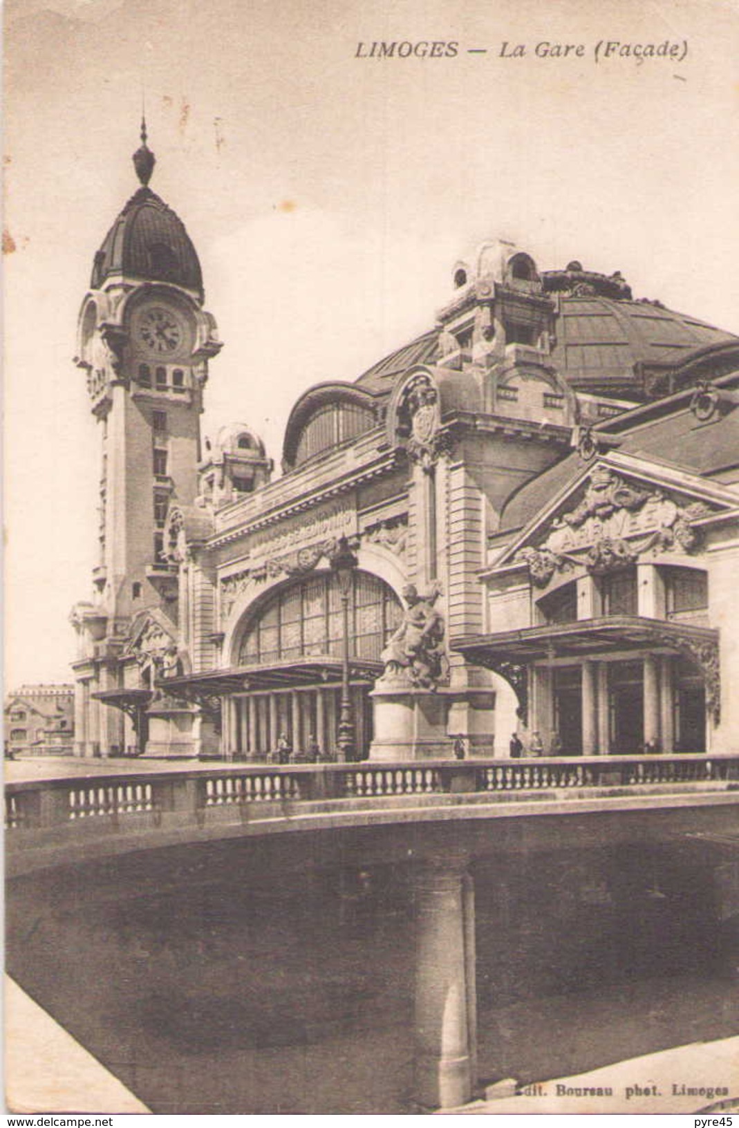 Limoges La Gare Façade - Bahnhöfe Ohne Züge