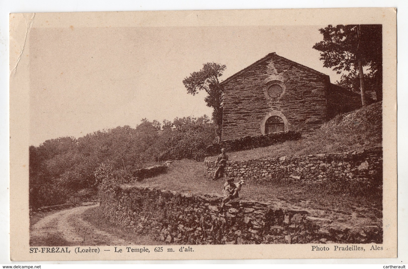 " SAINT FREZAL ( De Ventalon ) - Le Temple " Temple Protestant , Lozère - Le Pont De Montvert