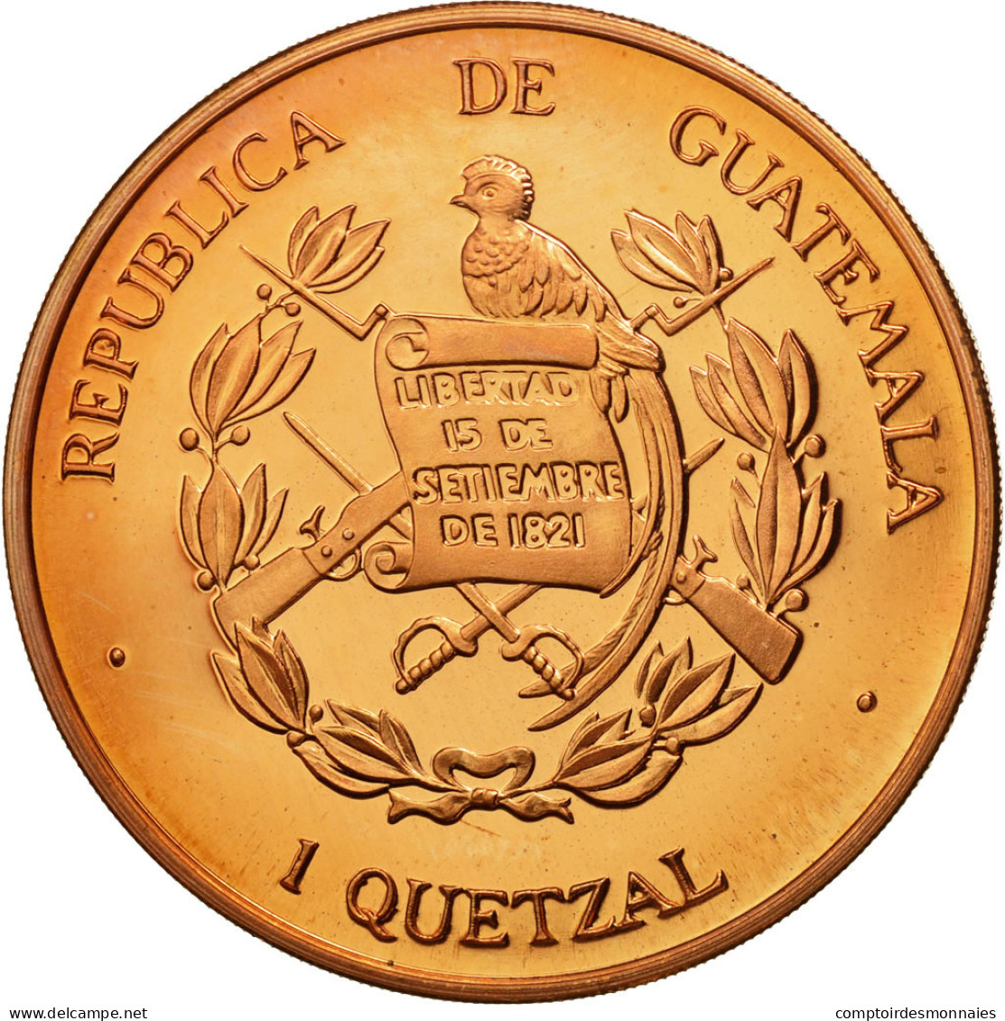 Monnaie, Guatemala, Quetzal, 1995, Tower, SPL, Cuivre, KM:1e.1 - Guatemala