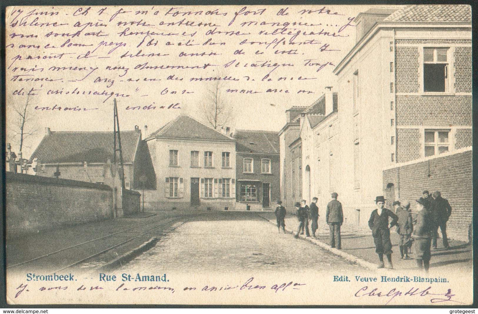 TB Carte De STROMBEEK  Rue Saint-AMAND 1905 Vers Chaudfontaine  -  11807 - Andere & Zonder Classificatie