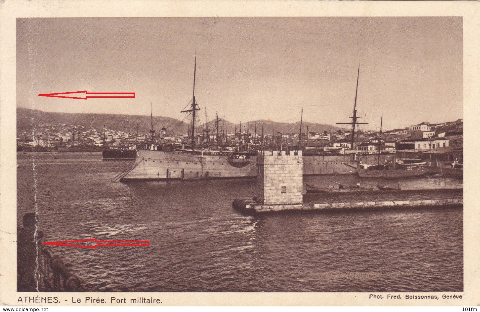 GREECE - ATHENS - PIRAEUS - PORT MILITAIRE 1934 - Griechenland