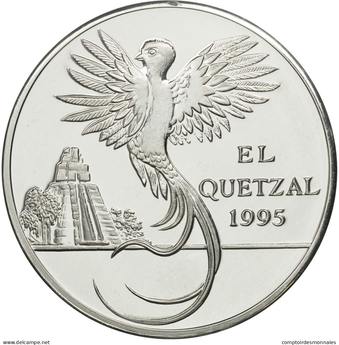 Monnaie, Guatemala, 10 Quetzales, 1995, Tower, SPL, Aluminium, KM:2d.2 - Guatemala