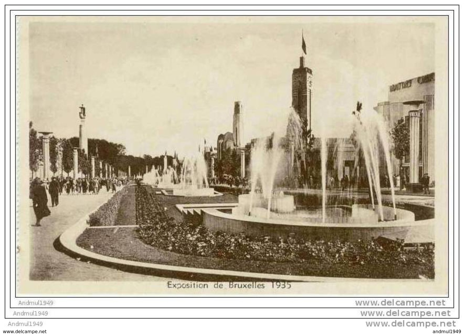 BRUXELLES - Exposition De 1935 - Vue D'ensemble - Expositions
