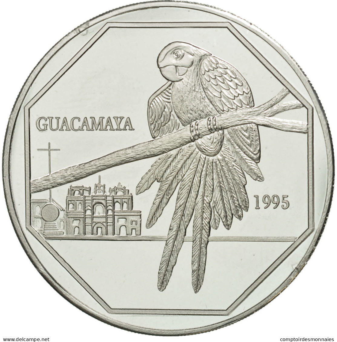 Monnaie, Guatemala, 50 Quetzales, 1995, Tower, SPL, Aluminium, KM:3d.1 - Guatemala