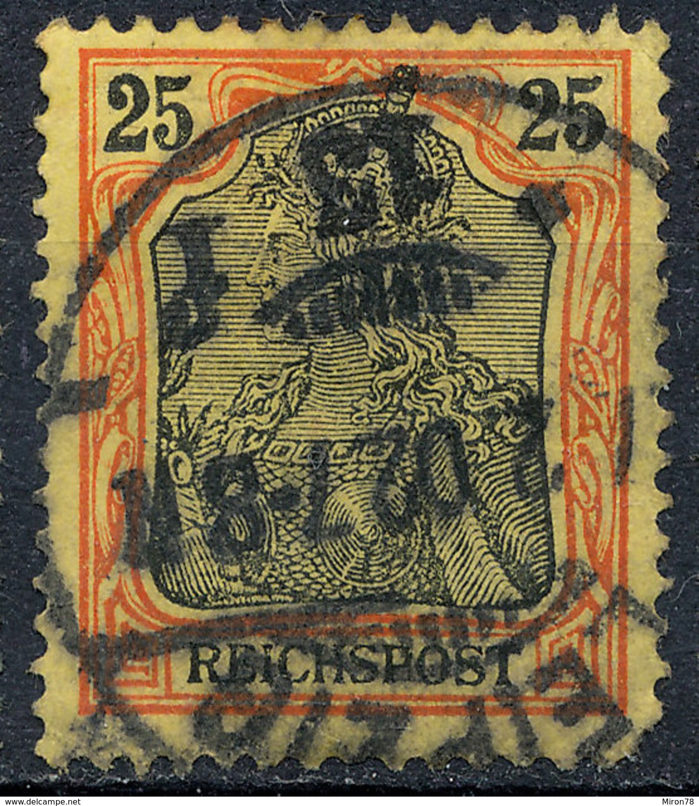 GERMAN REICH 1900 25pf REICHSPOST  Used Lot#4 - Gebraucht