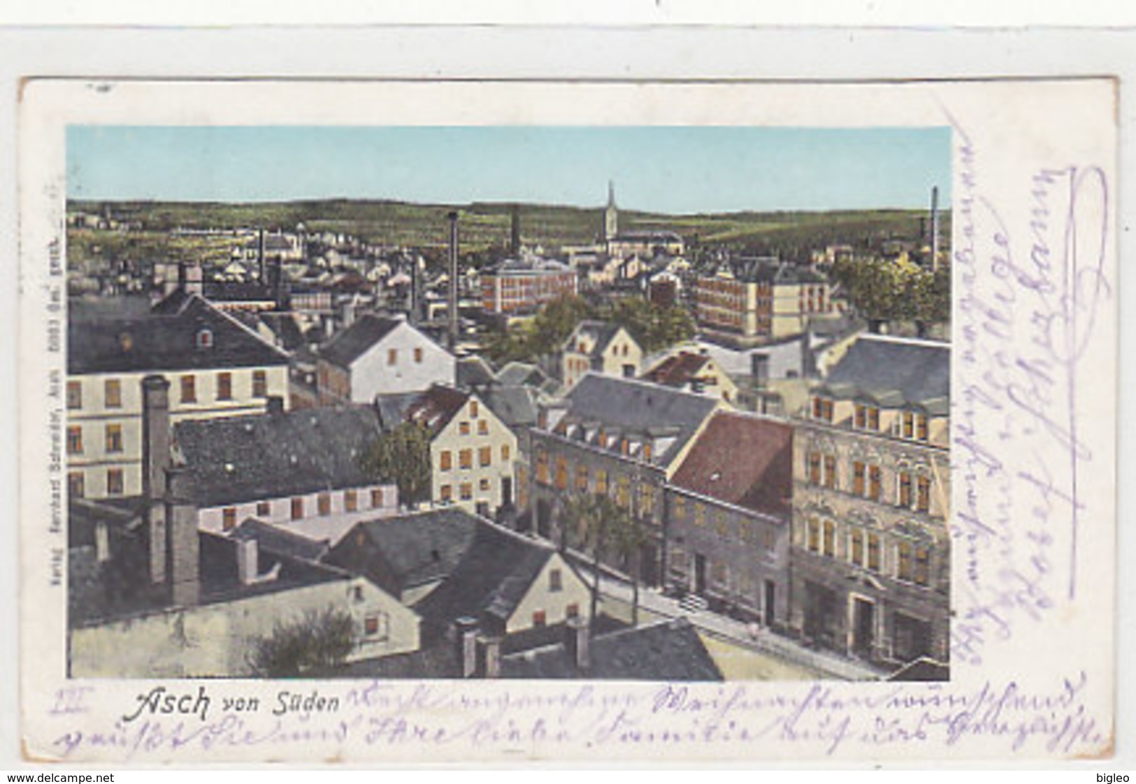 Asch Von Süden - Oesterr.Frankatur - 1901      (A-37-150106) - Czech Republic