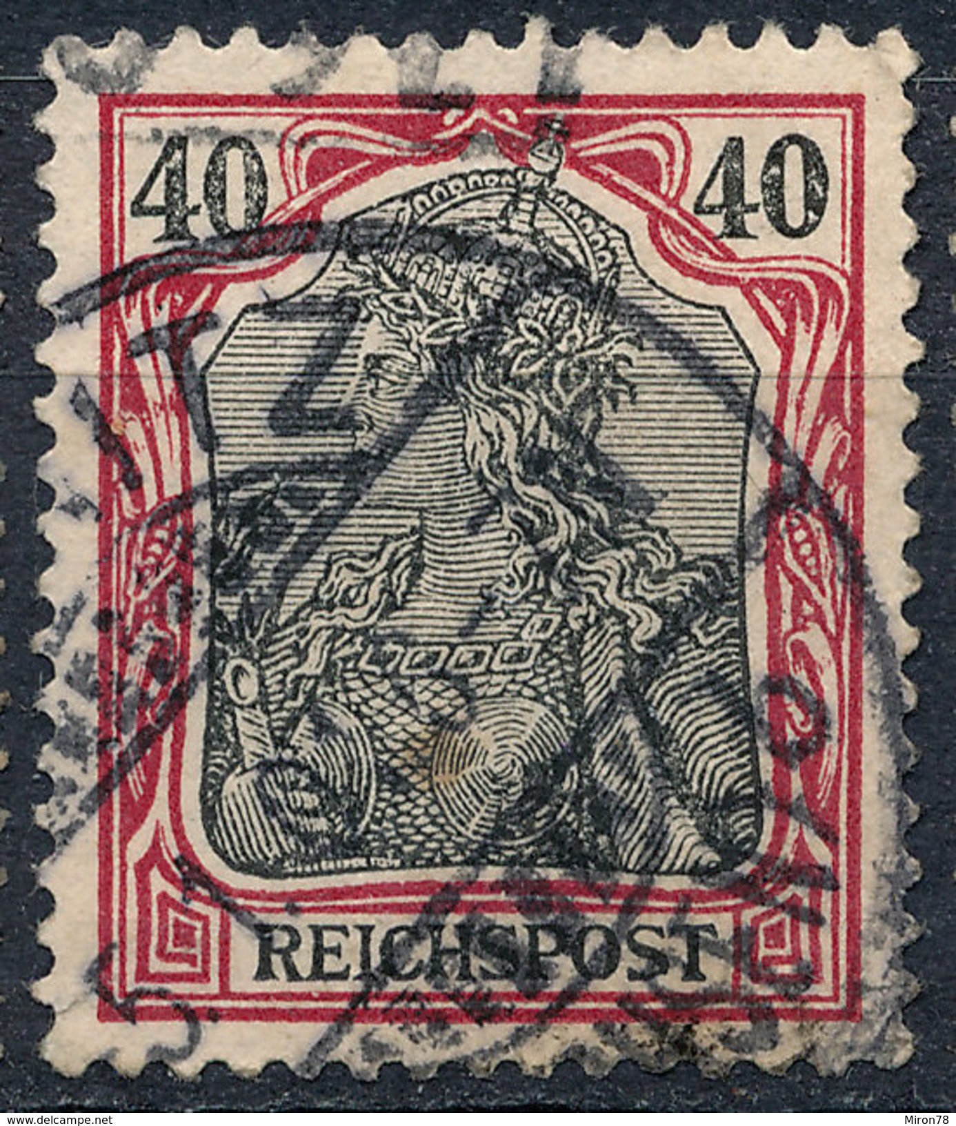 GERMAN REICH 1900 40pf REICHSPOST  Used Lot#15 - Gebraucht