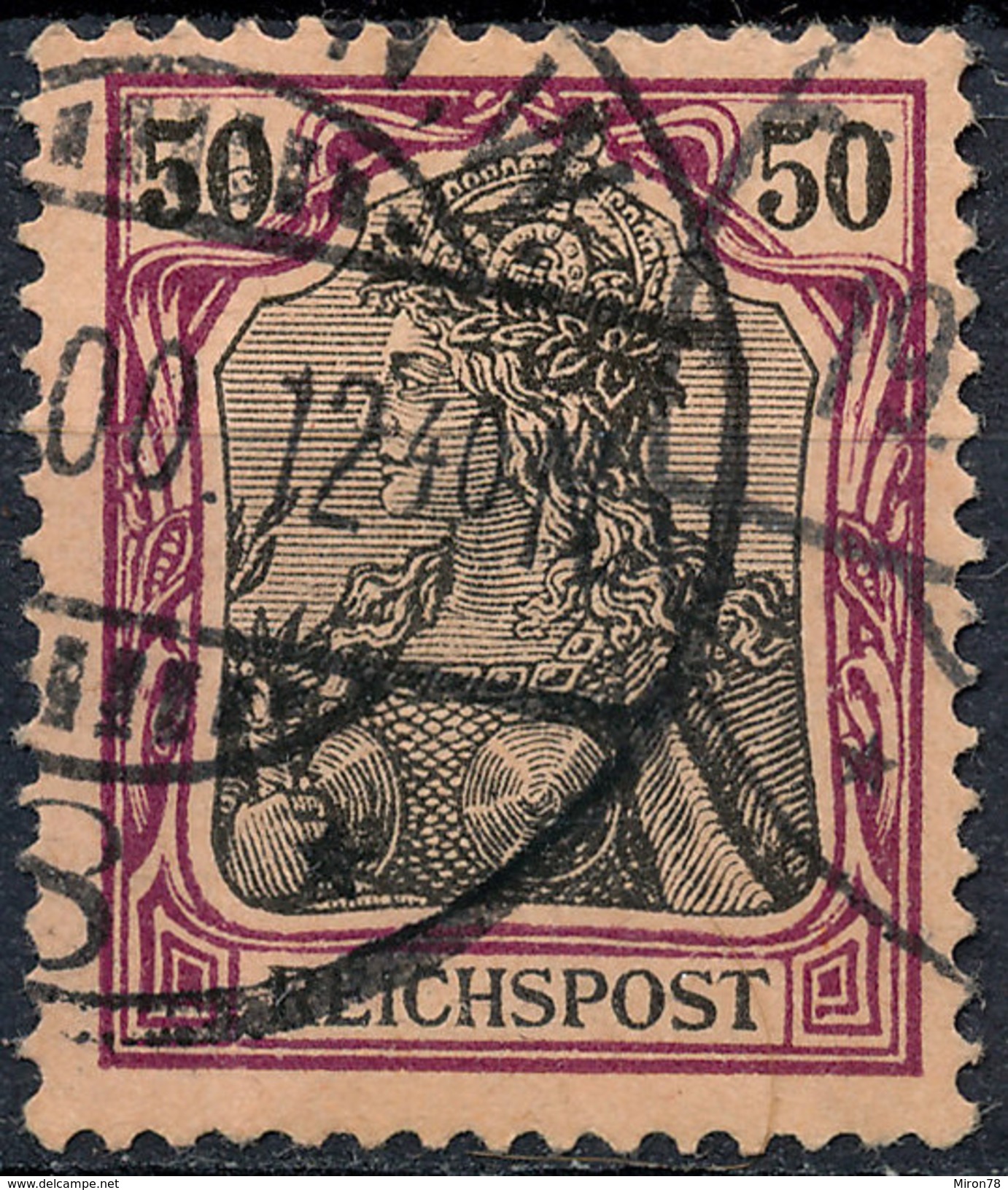 GERMAN REICH 1900 50pf REICHSPOST  Used Lot#20 - Used Stamps