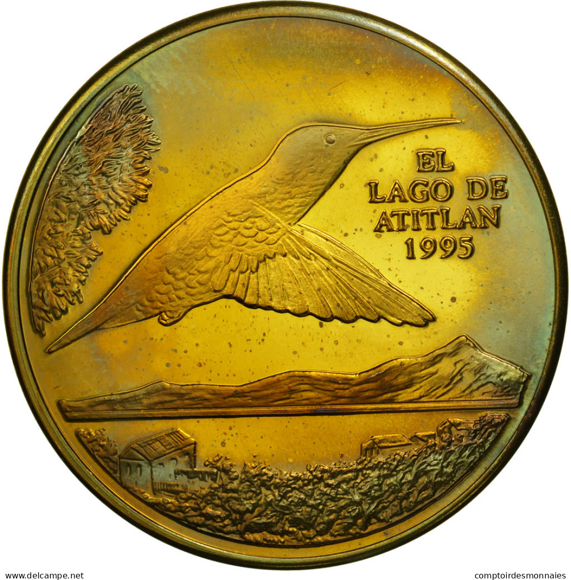 Monnaie, Guatemala, Quetzal, 1995, SPL, Laiton, KM:1a.2 - Guatemala