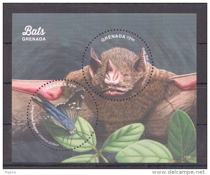 VV165 GRENADA ANIMALS FAUNA BATS 1KB MNH - Bats