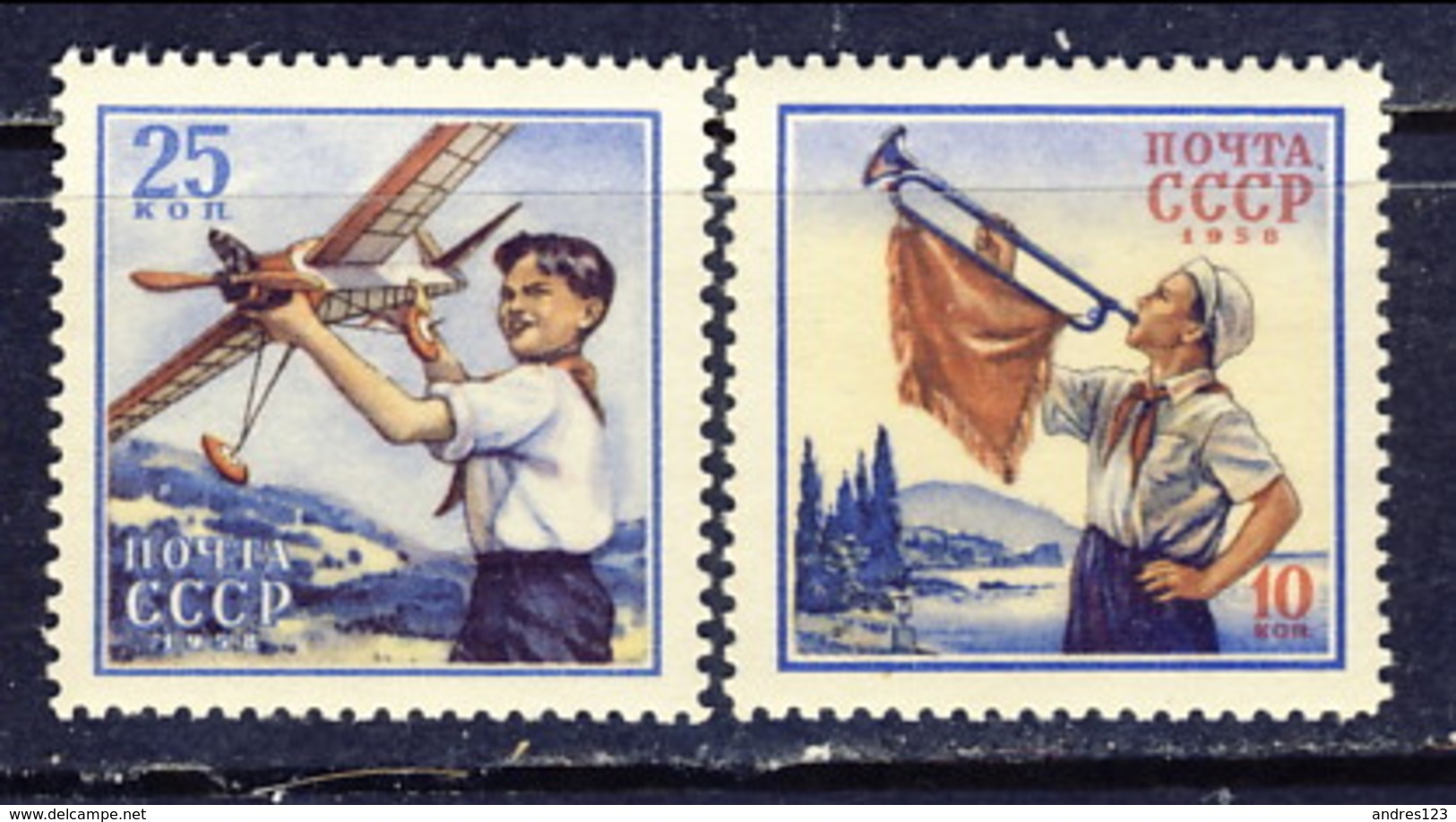 USSR 1958, Mi 2087-88** - International Children's Day - Ungebraucht