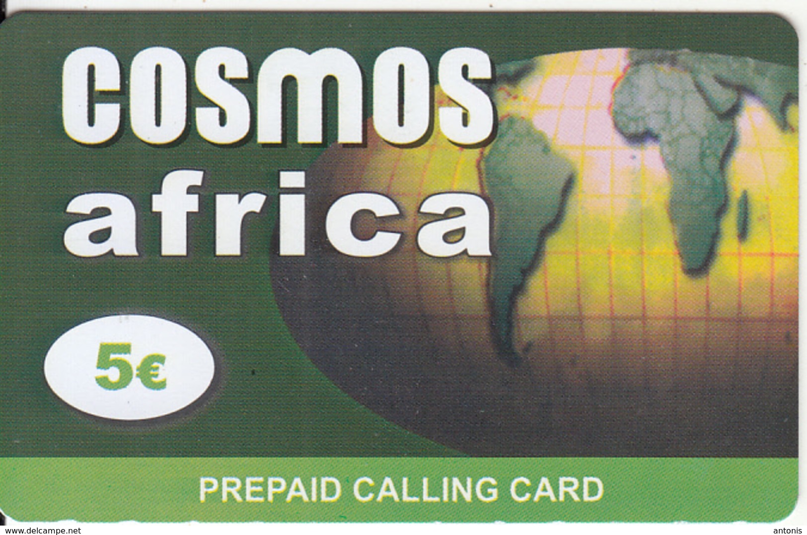 GREECE - Africa, Cosmos Prepaid Card 5 Euro, Sample - Greece