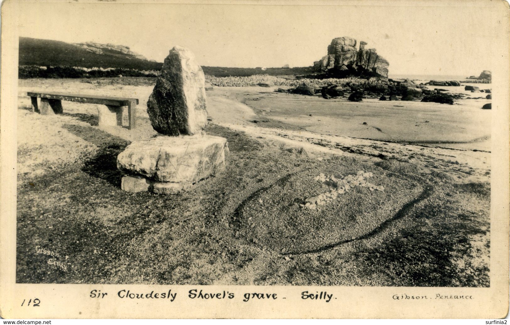 SCILLY ISLES - SIR CLOUDESLY SHOVEL'S GRAVE RP - GIBSON 112  Sc64 - Scilly Isles