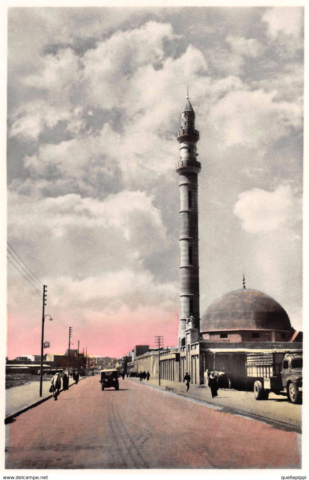 05968 "IRAQ - NAIUB JADIR MOSQUE - MOSUL"  ANIMATA, AUTO, CAMION.  CART  NON SPED - Iraq