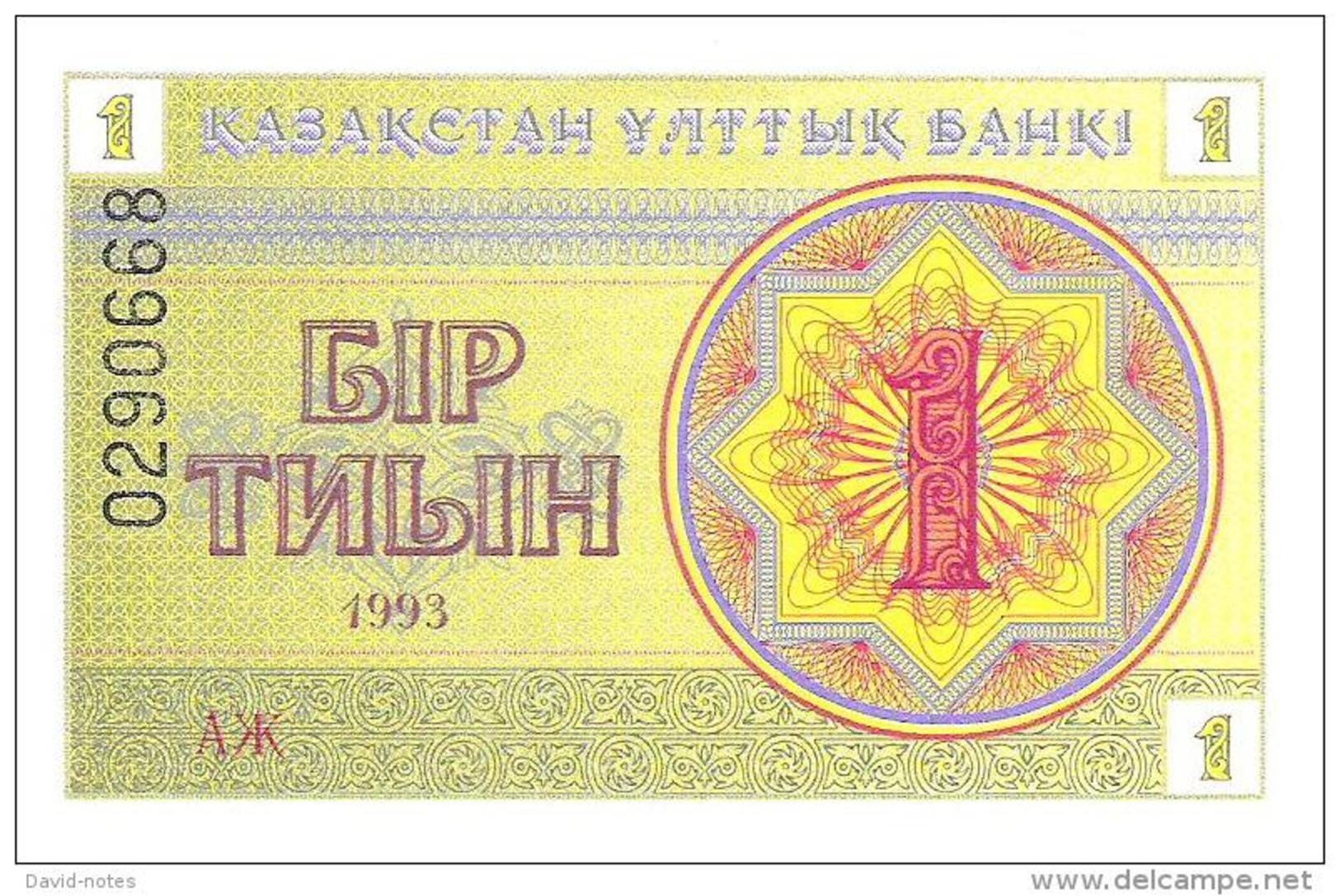 Kazakhstan - Pick 1 - 1 Tyin 1993 - Unc - Kazakhstan