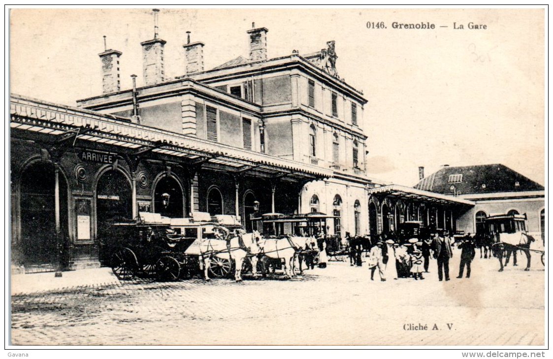 38 GRENOBLE - La Gare    (Recto/Verso) - Grenoble