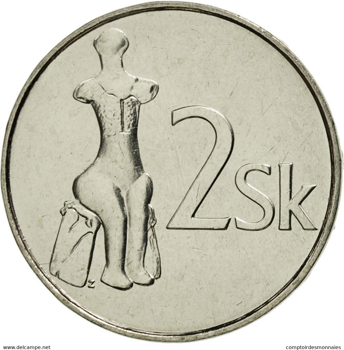 Monnaie, Slovaquie, 2 Koruna, 2007, FDC, Nickel Plated Steel, KM:13 - Slowakei