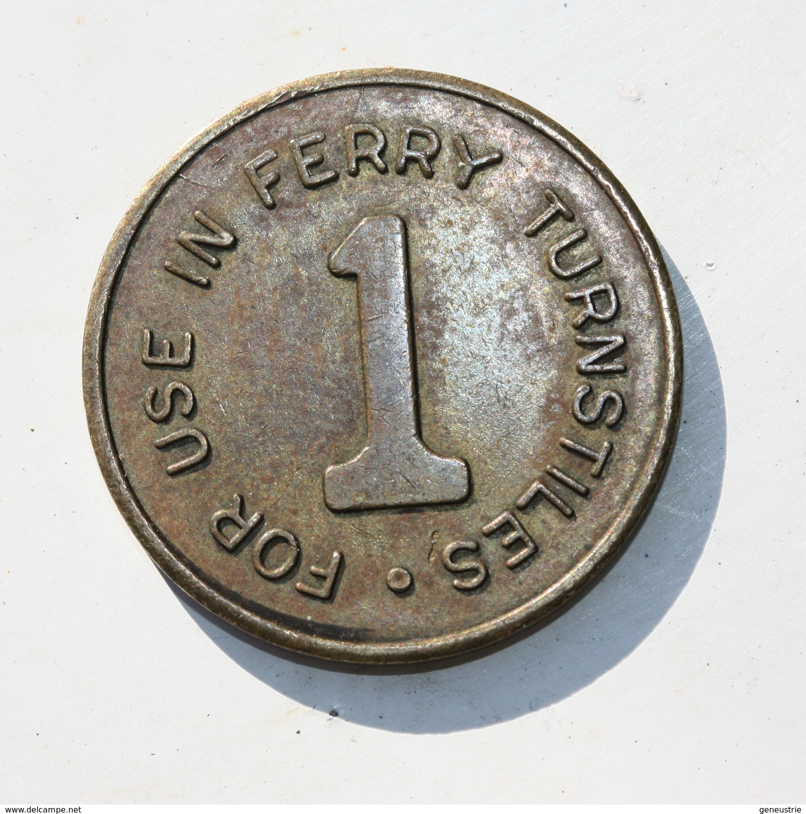 Jeton De Transport Australien" 1 For Use In Ferry Turnstiles / Sydney Harbour Ferries PTY Ltd " Australian Token - Professionnels / De Société