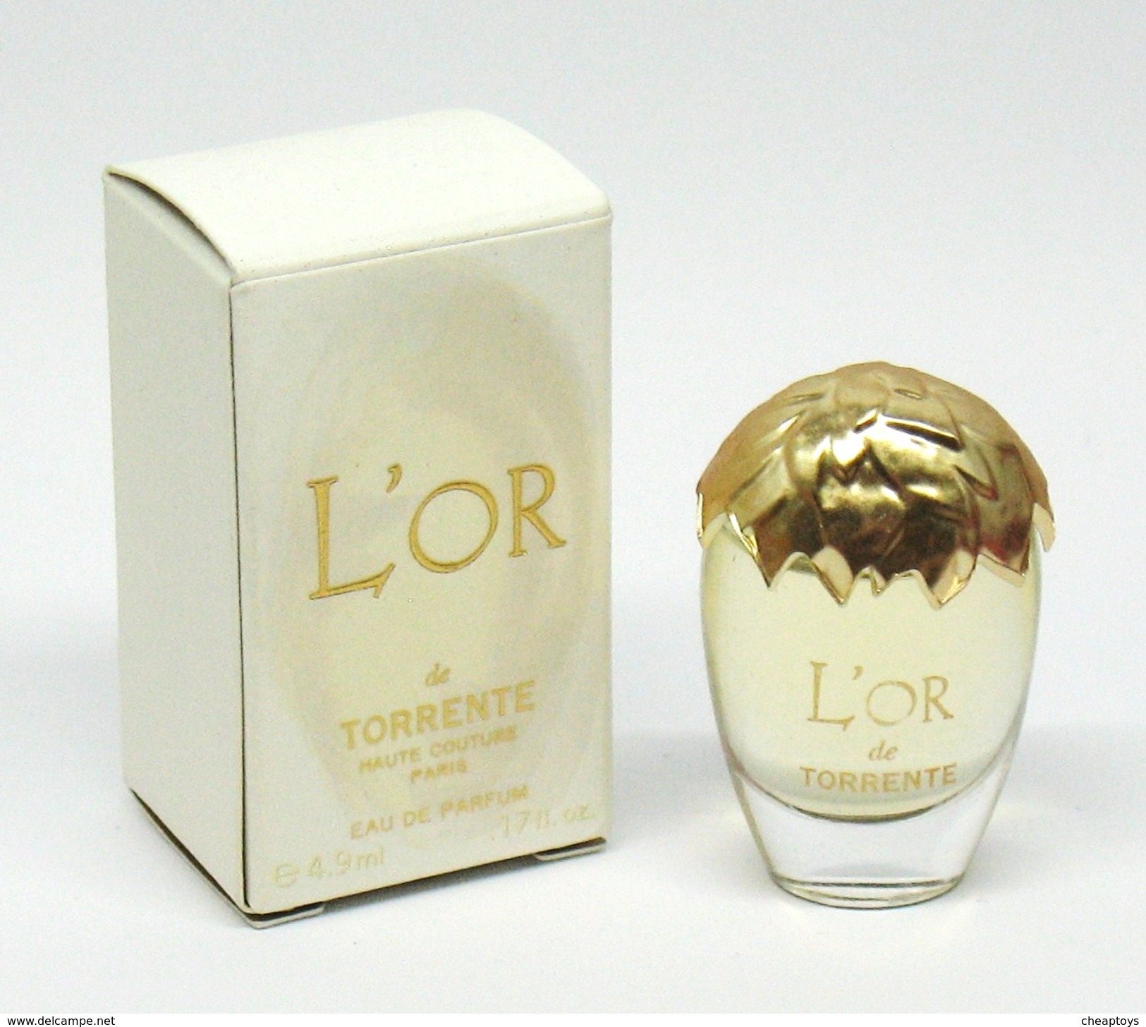 Miniature De Parfum - TORRENTE "L´or" Eau De Parfum  4,9 Ml - Miniatures Femmes (avec Boite)