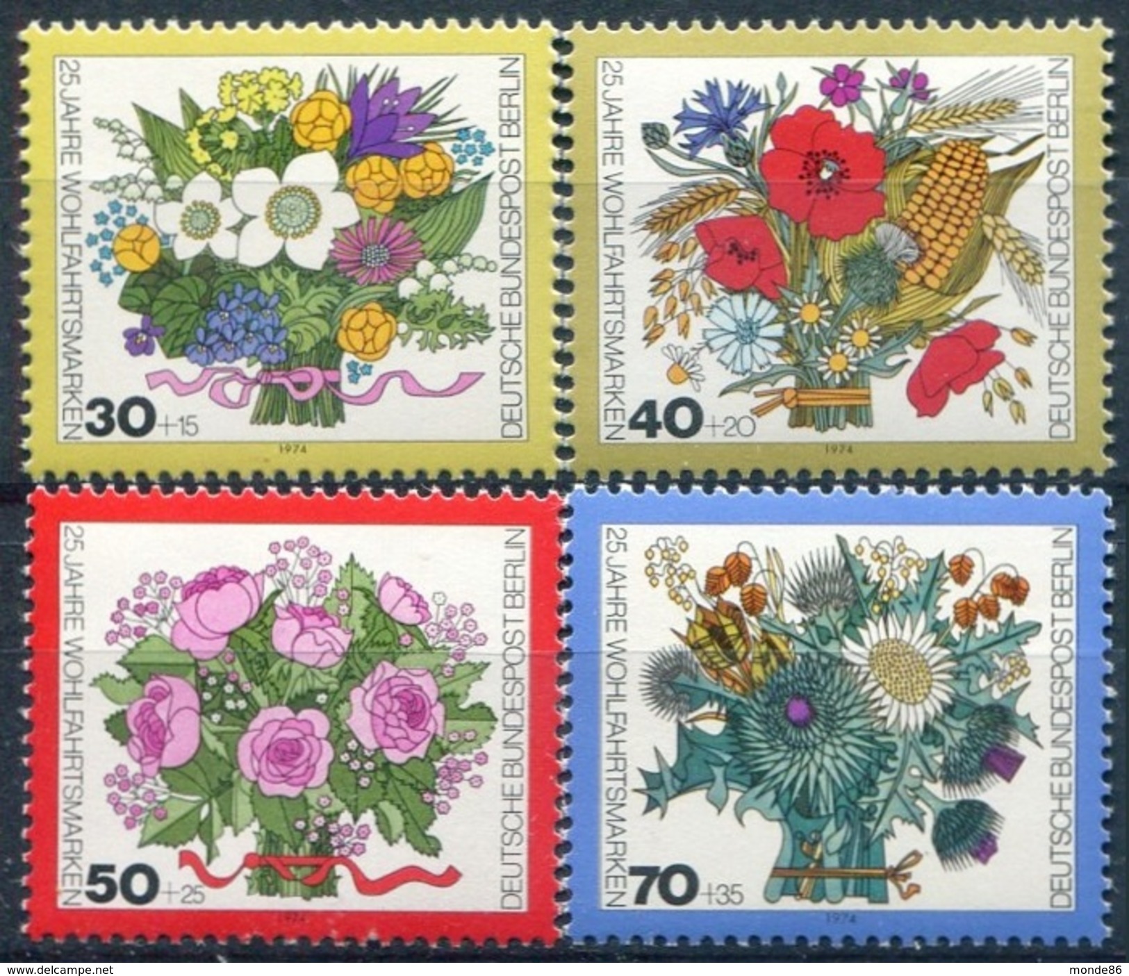 Y&T  N° 437-440 ** Flore - Ungebraucht