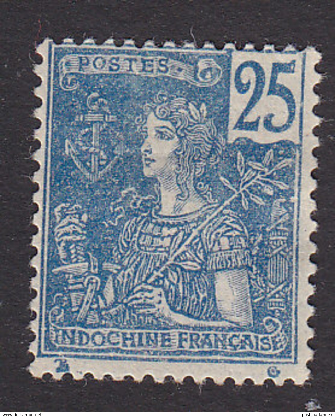 Indo-China, Scott #31, Mint Hinged, France, Issued 1904 - Unused Stamps