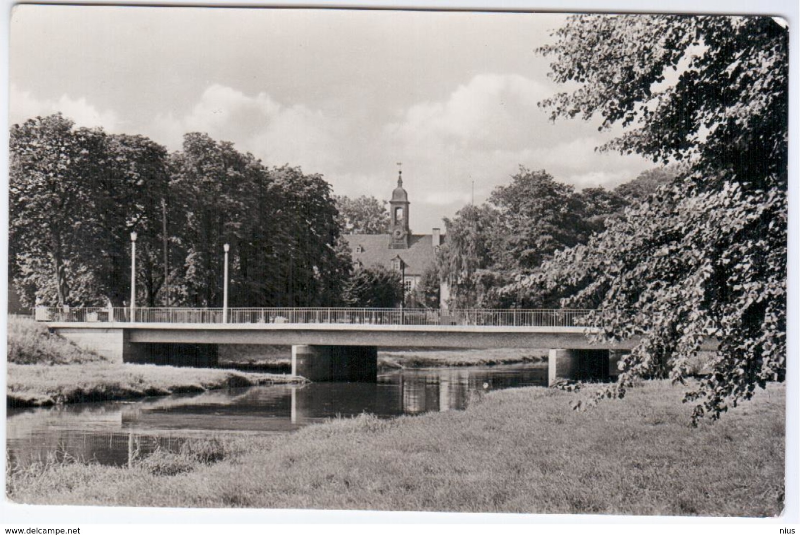 Germany Deutschland Elsterwerda, Partie An Der Elster, Im Hintergrund Das Schloss - Elsterwerda