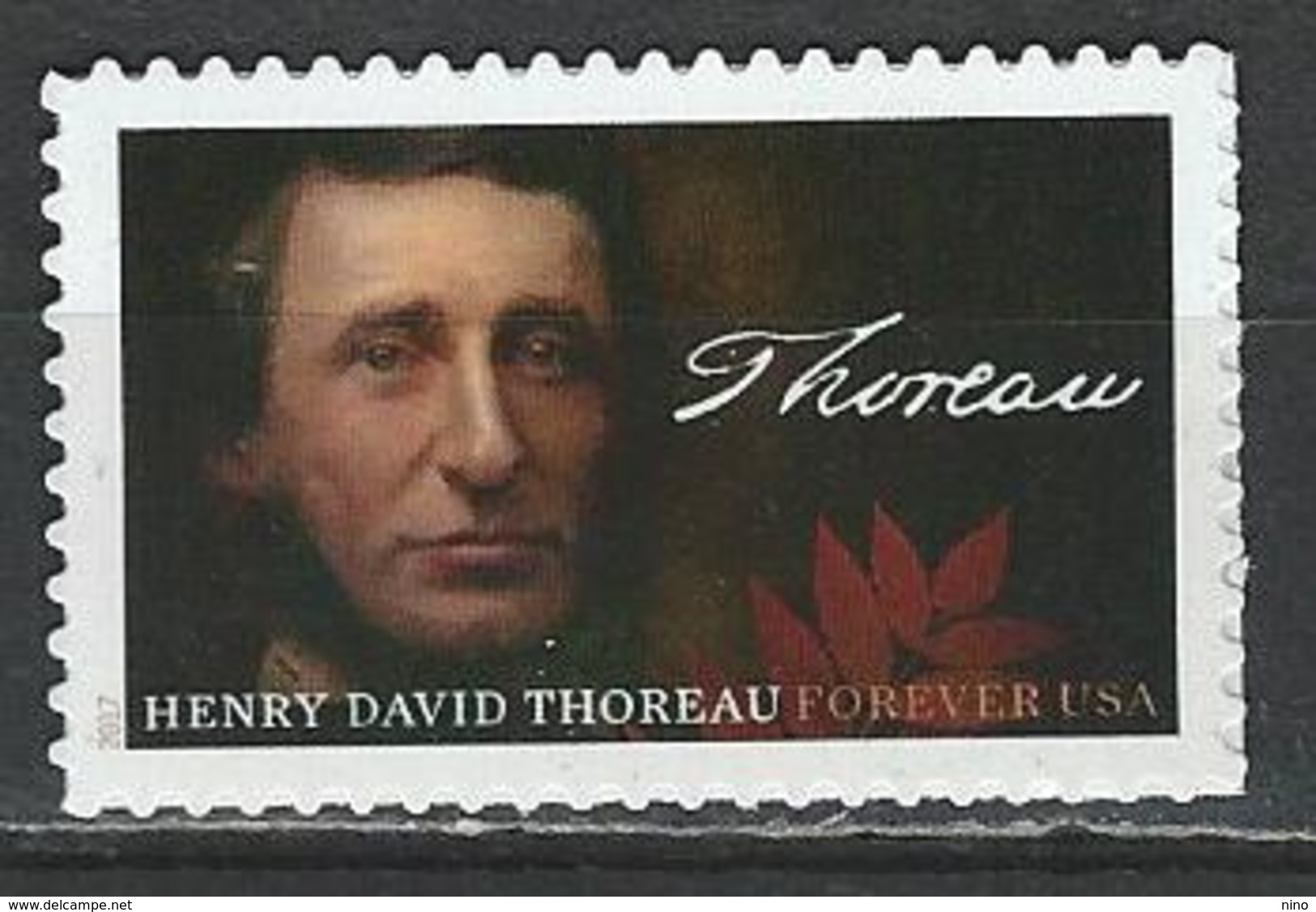 USA. Scott #  MNH. Henry David Thoreau 2017 - Unused Stamps