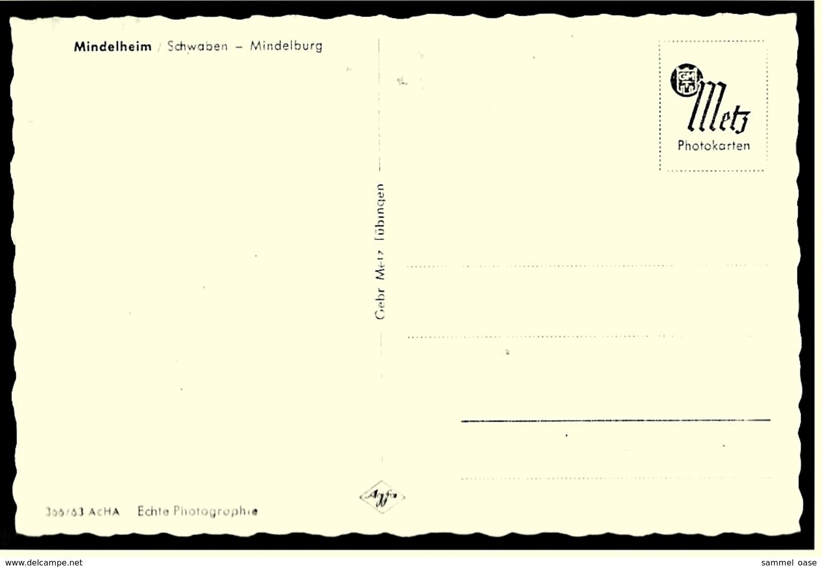 Mindelheim / Schwaben  -  Mindelburg   -   Ansichtskarte Ca.1960    (7213) - Mindelheim