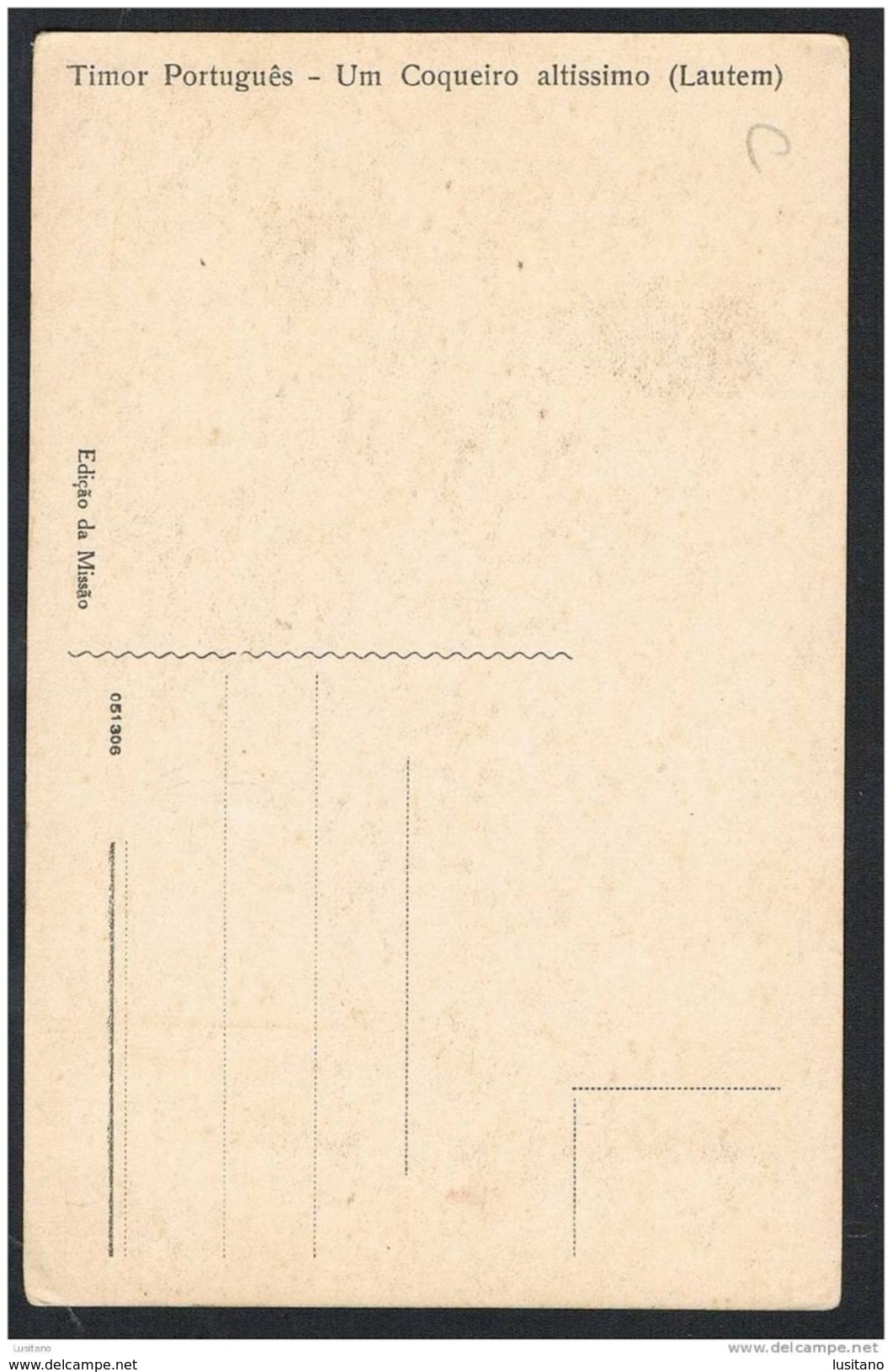 East Portuguese Timor - Um Coqueiro Altíssimo - Lautem ( 2 Scans) - East Timor