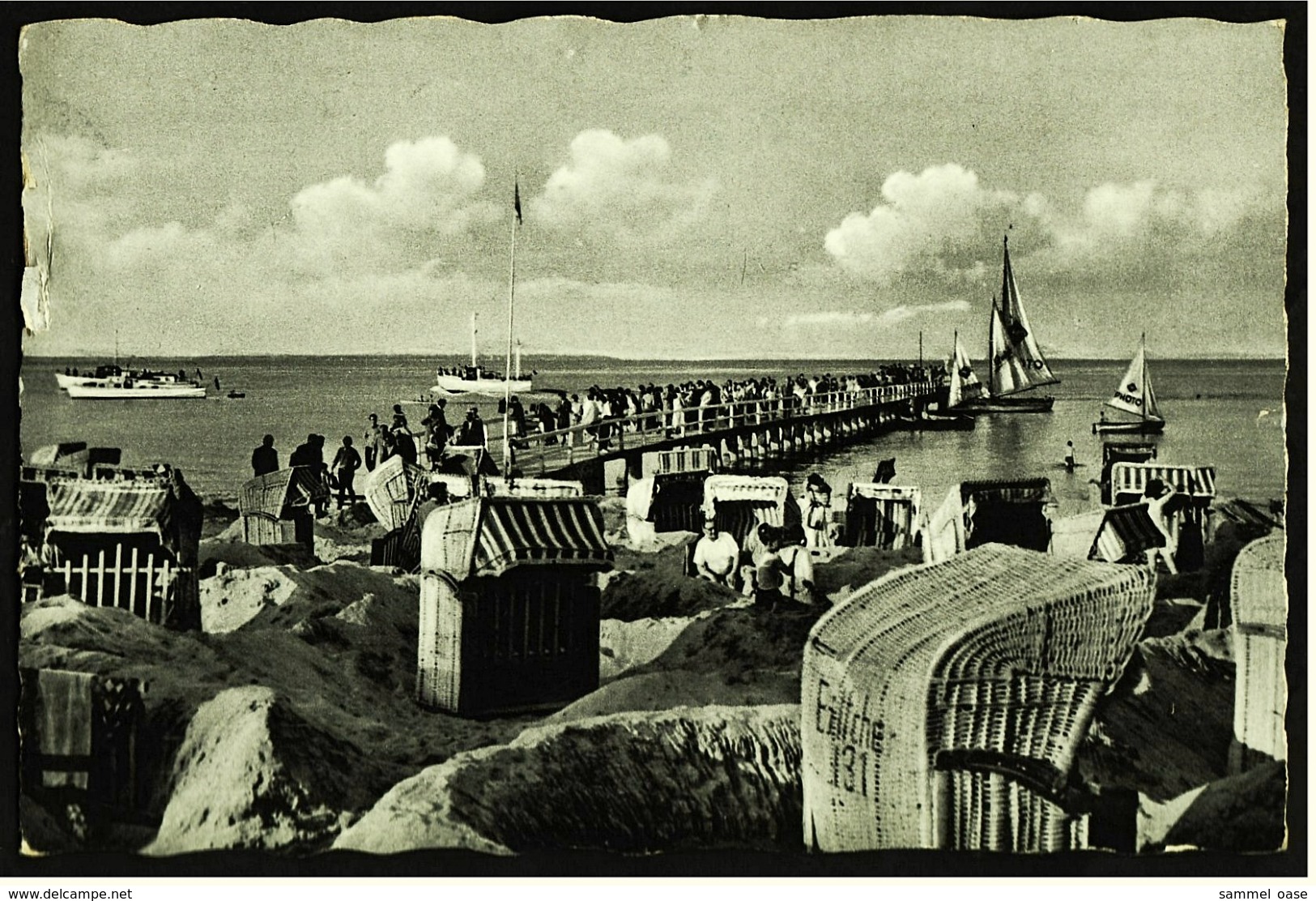 Ostseeheilbad Timmendorfer Strand  -  Partie An Der Landungsbrücke  -  Ansichtskarte Ca.1955   (7210) - Timmendorfer Strand