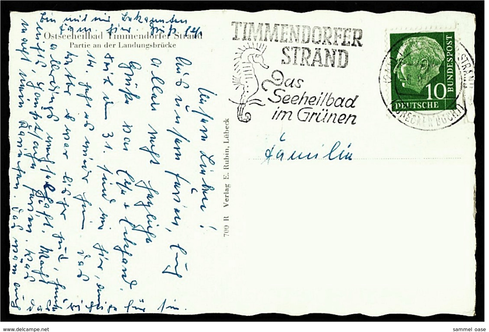 Ostseeheilbad Timmendorfer Strand  -  Partie An Der Landungsbrücke  -  Ansichtskarte Ca.1955   (7210) - Timmendorfer Strand