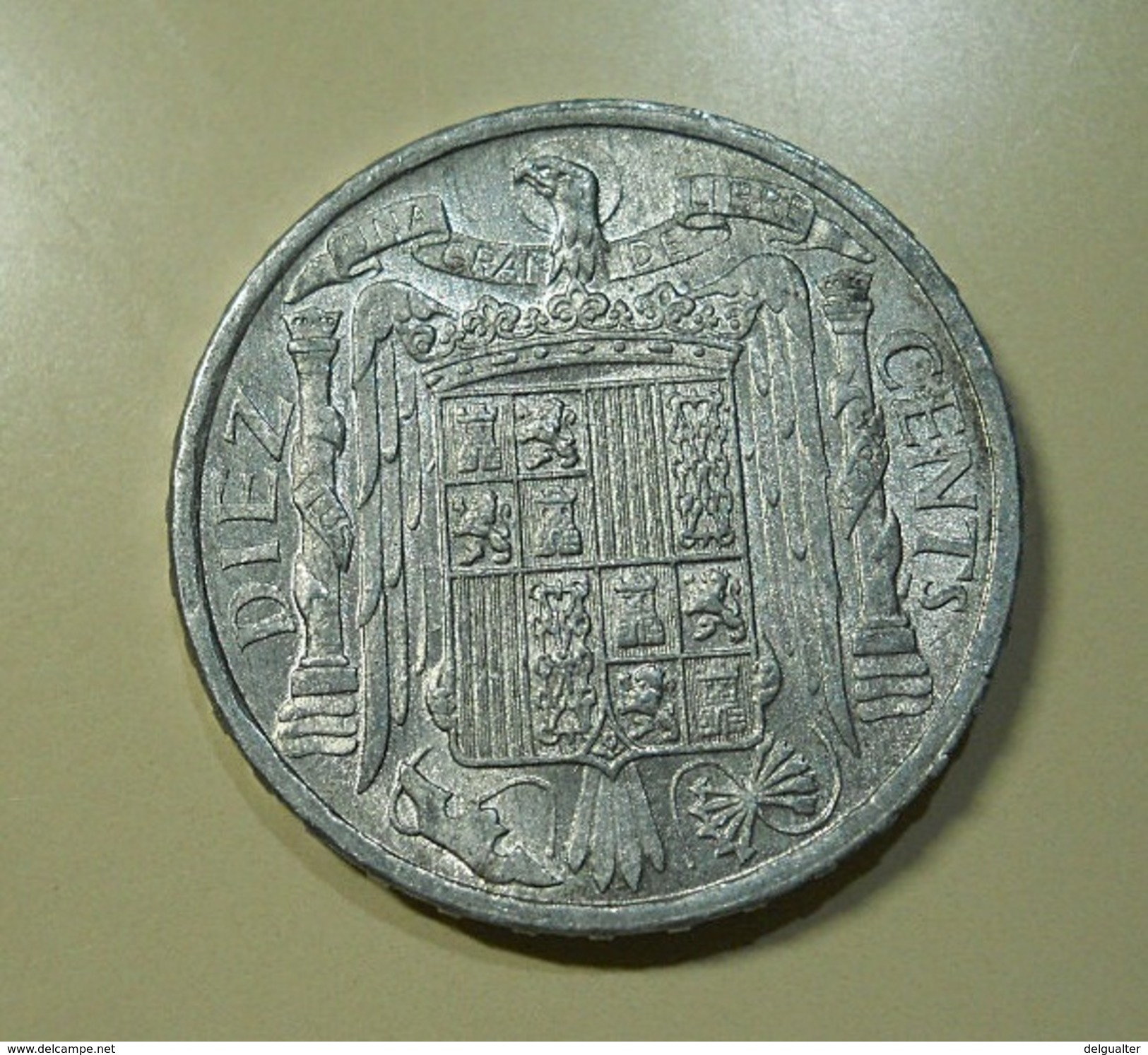 Spain 10 Centimos 1945 - 10 Centesimi