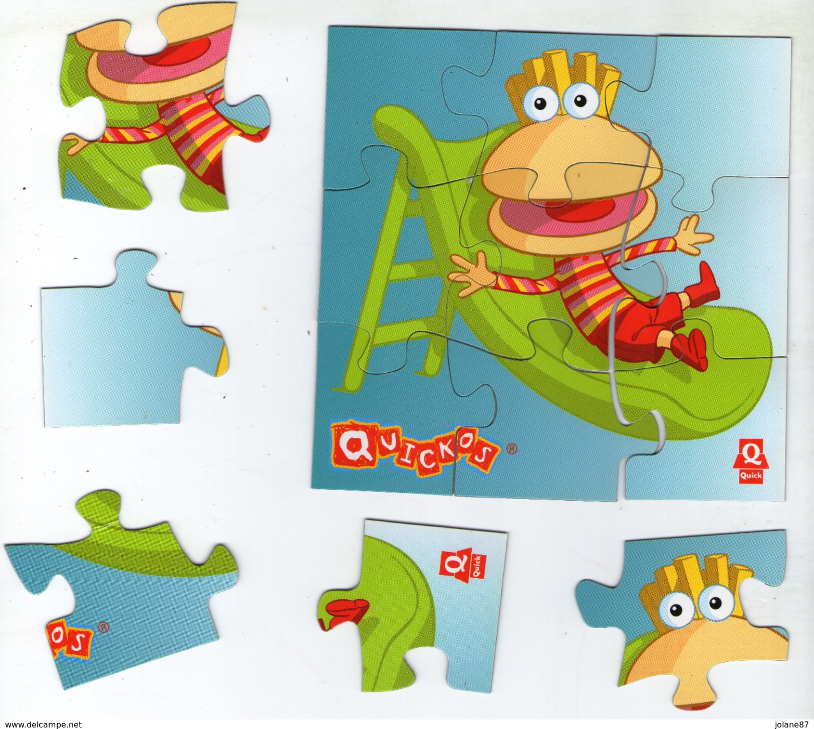 MAGNETS   QUICK     PERSONNAGE SUR TOBOGGAN - Personaggi