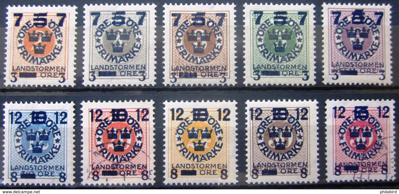 SUEDE             N° 112/121             OBLITERE Et NEUF* - Unused Stamps