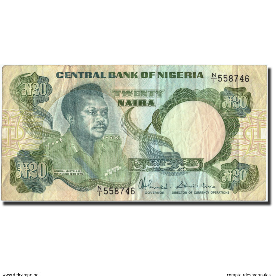 Billet, Nigéria, 20 Naira, 1984, 1984, KM:26b, TTB - Nigeria