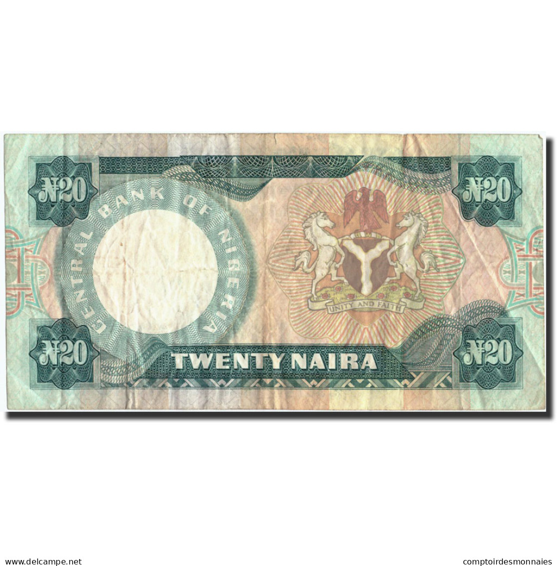 Billet, Nigéria, 20 Naira, 1984, 1984, KM:26b, TTB - Nigeria