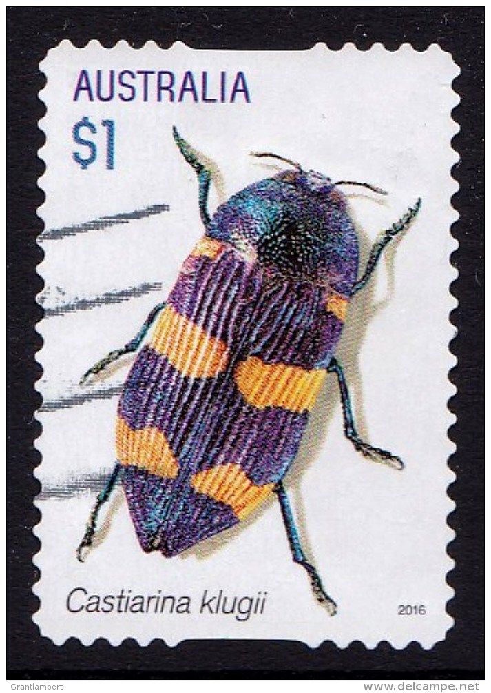 Australia 2016 Jewel Beetles $1 Castiarina Self-adhesive Used - - Usati