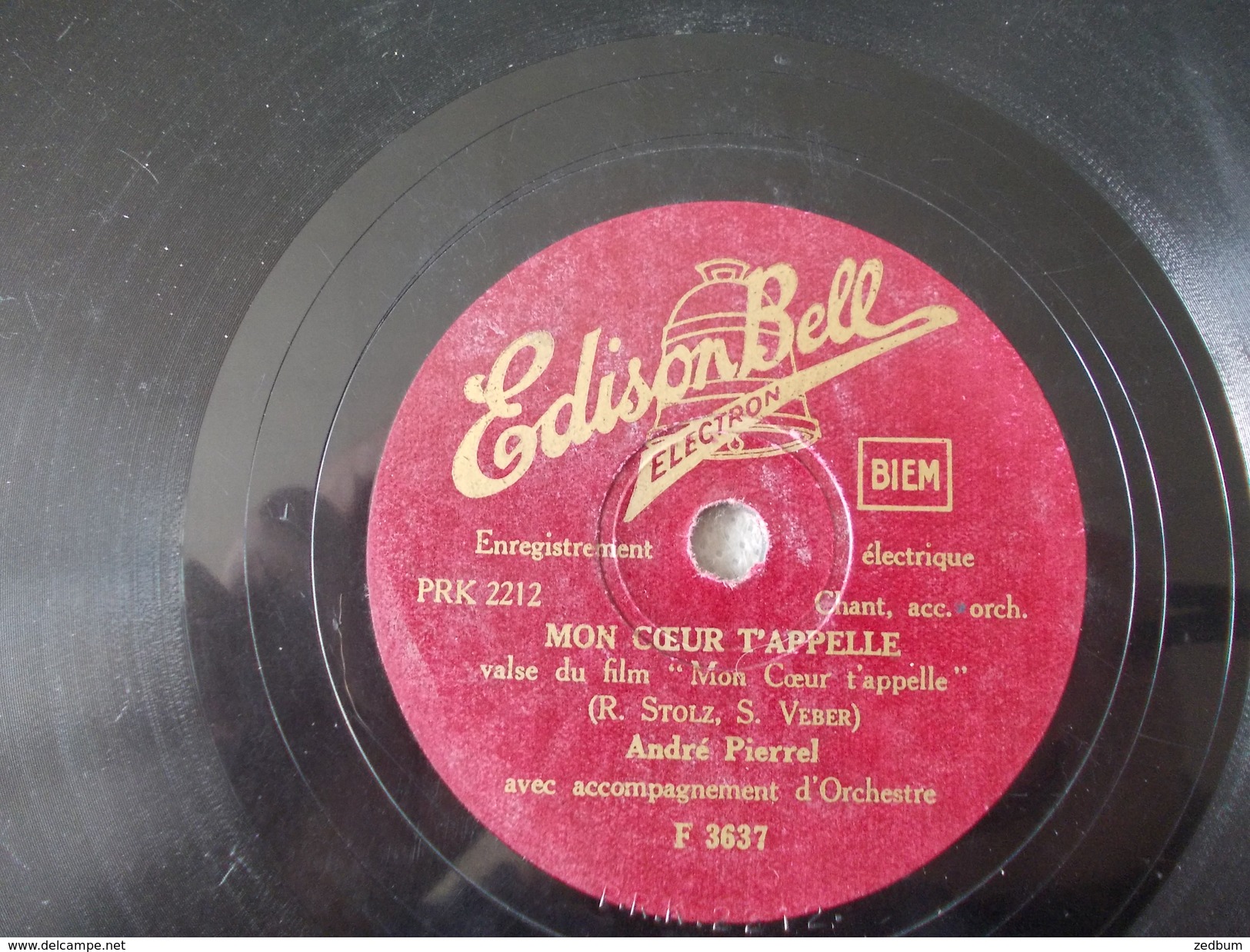 Mon Coeur T'appelle Par André Pierrel Et Le Bel Amour Par Edouard Rousseau - 78 Rpm - Gramophone Records