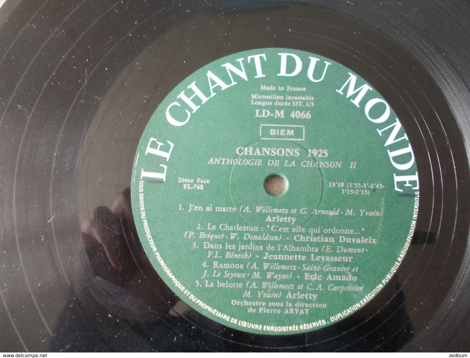 Chansons 1925  Avec Duvaleix, Arletty, Amado, Deniaud Et Levasseur - Compilaties