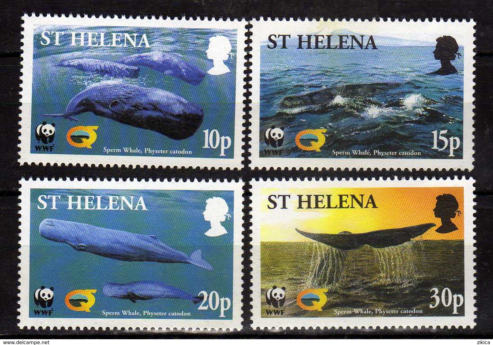 Saint Helena Island 2002 Worldwide Nature Protection - Sperm Whale.WWF MNH - Saint Helena Island