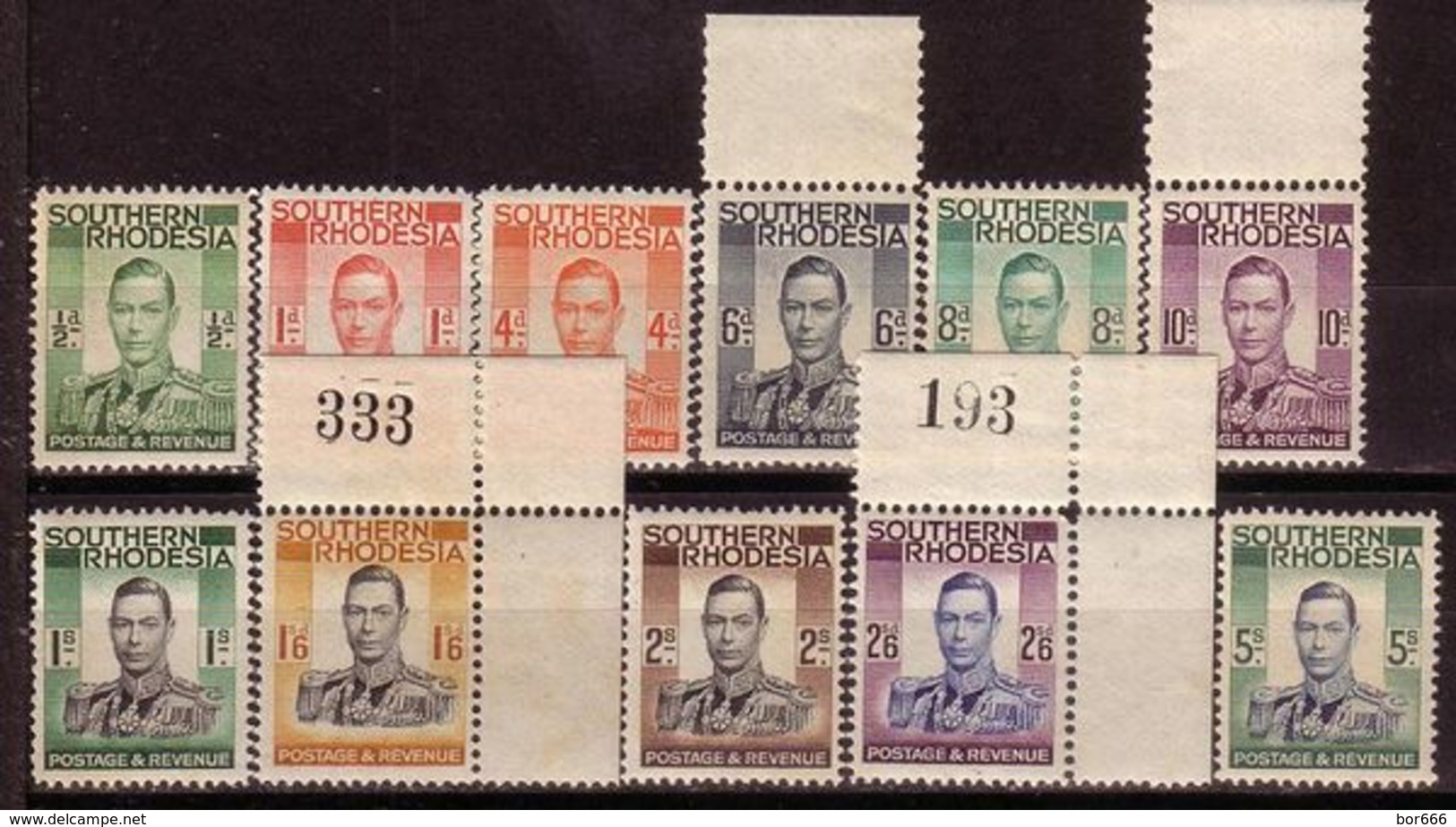 Southern Rhodesia - GEORGE VI 1937 MNH - Southern Rhodesia (...-1964)