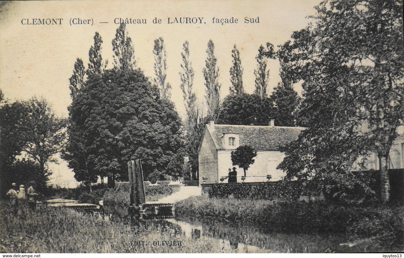 CPA - FRANCE - Clémont Est Situé Dans Le Départ. Du Cher - Château De Lauroy Façade Sud Et Le Pont - Daté 1924 - TBE - Clémont